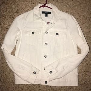 White jean jacket